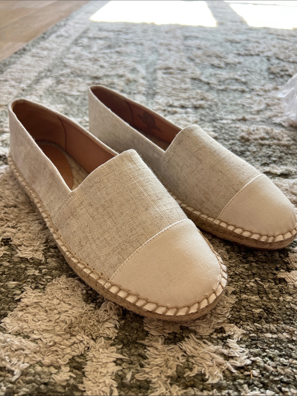 J. Crew Cream Canvas Espadrille Slip-Ons